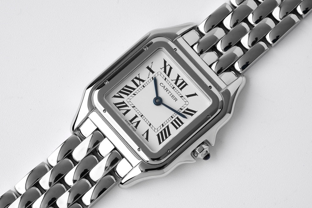 PANTHERE 27MM SILVER CASE WHITE DIAL