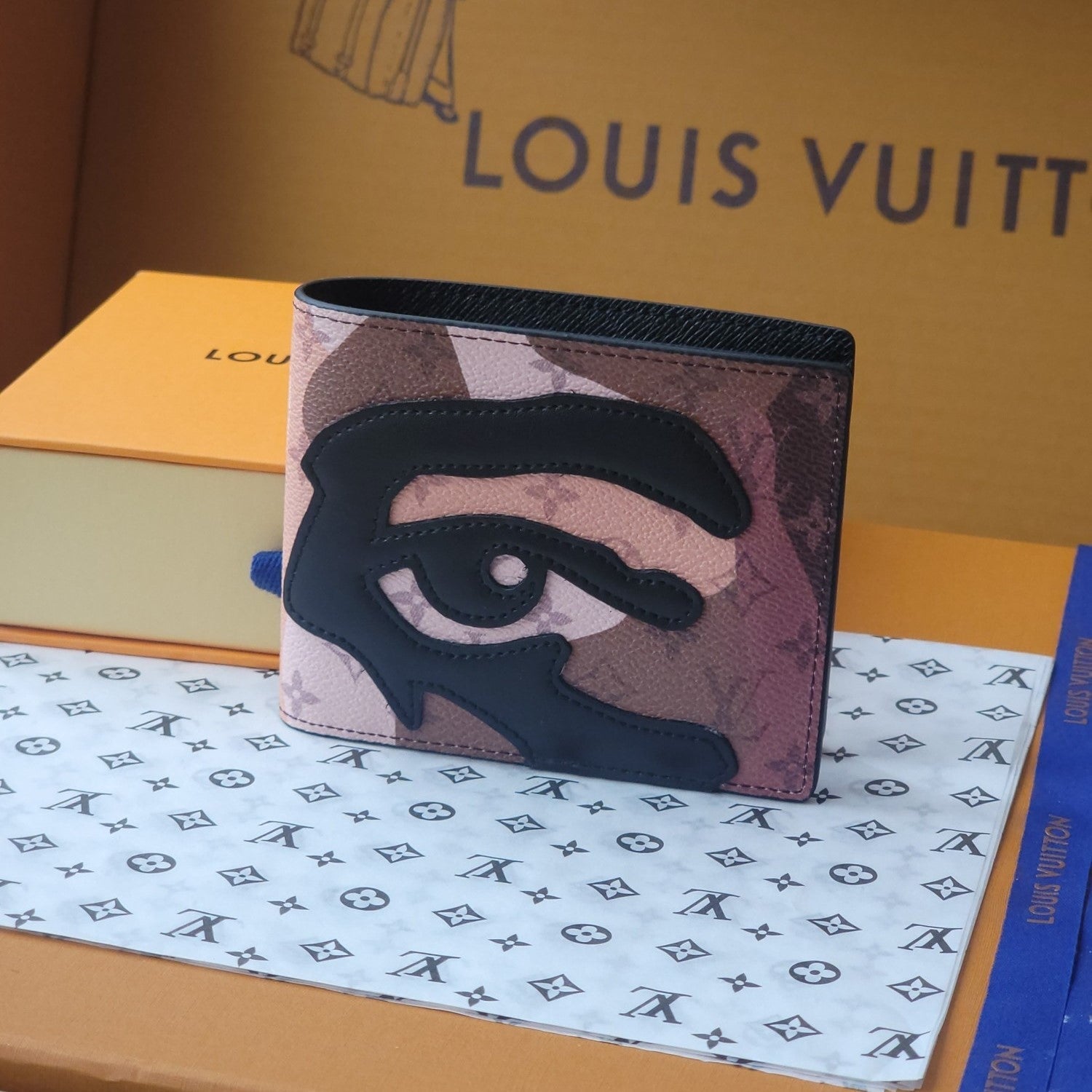 LV M82573 Faces Multiple wallet Brown Monogram Canvas & Cowhide