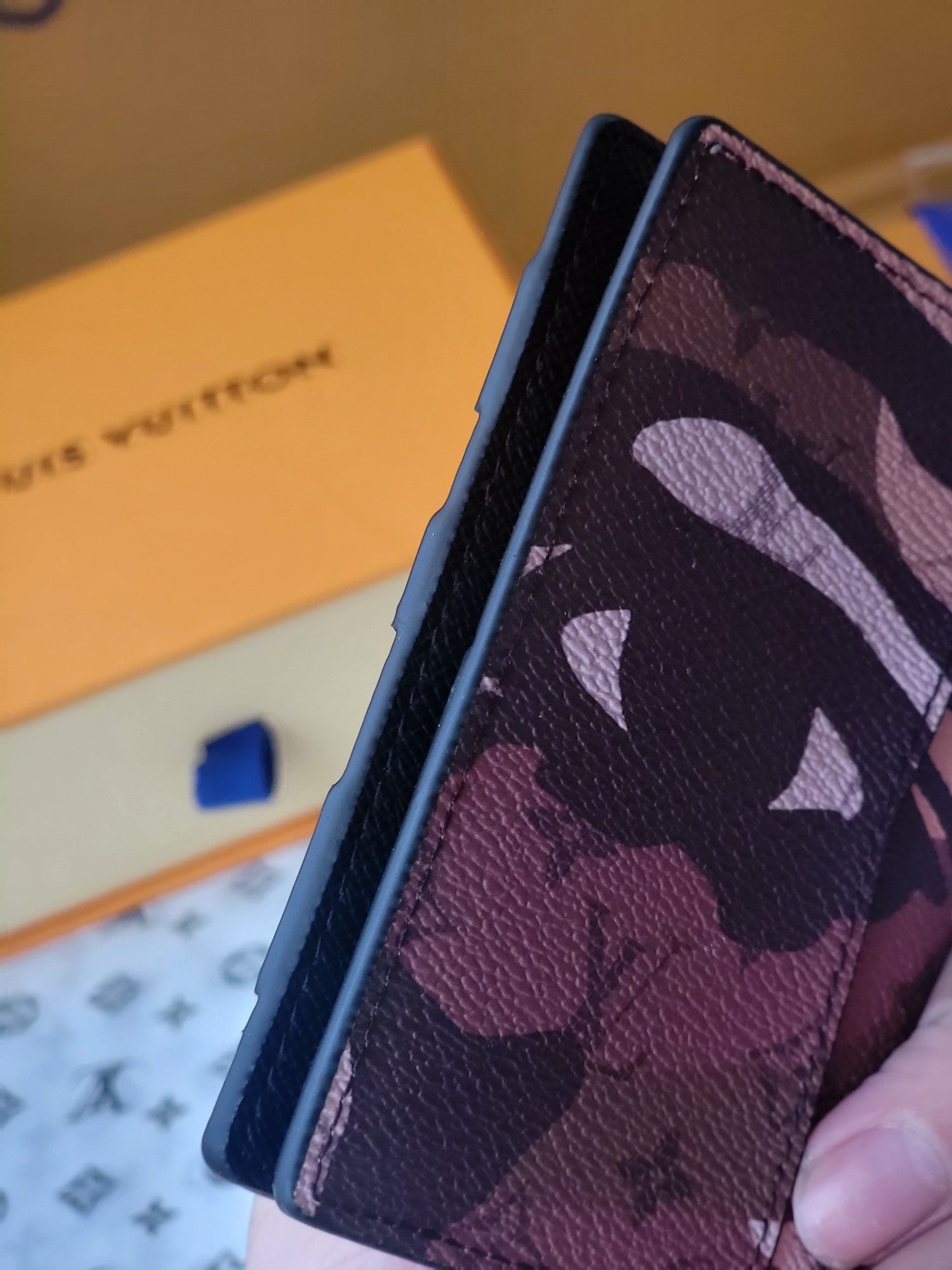 LV M82574 Faces Pocket Organizer Brown Monogram Canvas & Cowhide