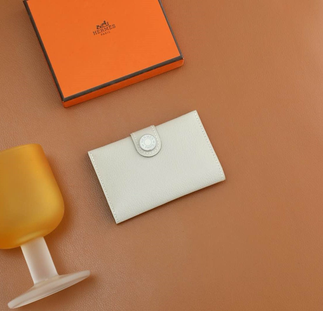 HM R.M.SCard Holder Off White Togo Leather 284482